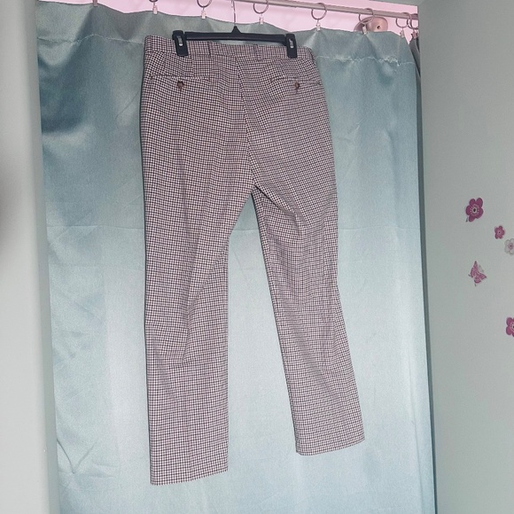 Lauren- brown-black checked pants - Picture 2 of 4